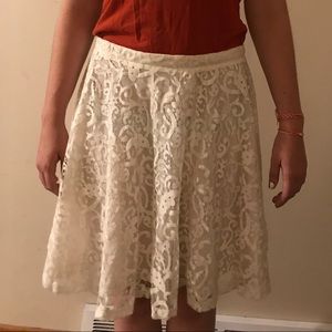 White Lace Skirt